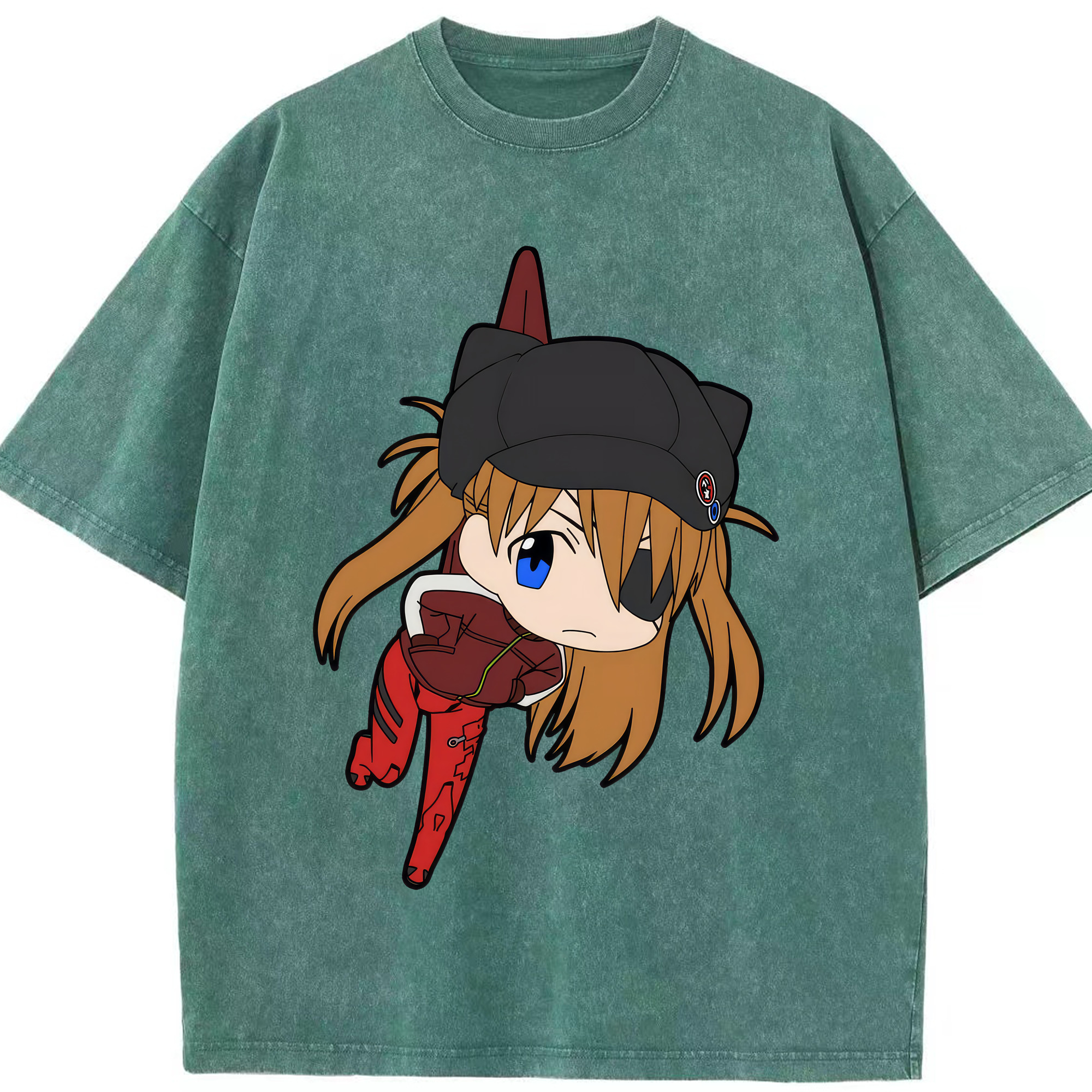 （画像用） EVA 新世紀エヴァンゲリオン 綿100% ヴィンテージ風 半袖Tシャツ（フロントプリント）
